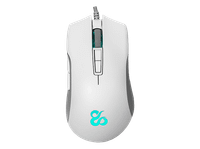 raton gaming - newskill eos ivory por cable 16000 ppp retroiluminacion rgb 250ips 50g blanco
