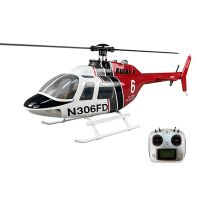 roban bell-206 470 clase 24g 8ch estabilizado por gps escala helicoptero rc flybarless rtf con controlador de vuelo x2