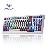 nuevo teclado mecanico para juegos aula f75f99 pro teclas de comic pbt retroiluminacion rgb enchufe caliente teclado personalizado para oficina