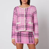 kitri winnie boucle knit cardigan - l