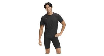 Maillot de manga corta hoka airolite 2 0 negro dorado  hombre