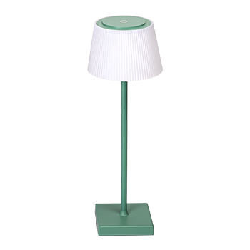 Aigostar Lámpara de Mesa Inalámbrica Recargable USB, Lámpara de Escritorio Táctil Regulable, 3 Modos de Color, Lámpara de Noche IP54 Impermeable para Interior y Exterior, Dormitorio - Verde