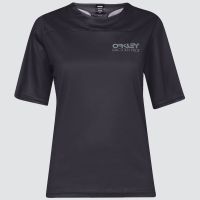 oakley womens factory pilot lite jersey - s - blackout