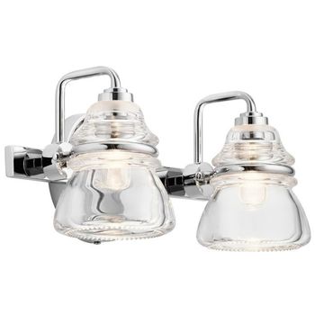 Aplique de pared para baños talland (2 luces)
