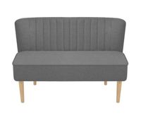 vidaxl sofa de tela gris claro 117x555x77 cm