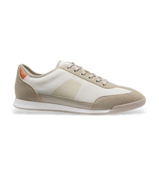 BOSS para hombre. 50563824 Zapatillas con suela estriada beige (43), Plano, Cordones, Casual