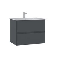 mueble para lavabo  - 71 x 51 x 55 cm - antracita mate