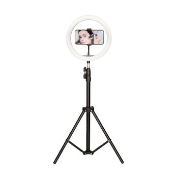 Ksix Kit Studio Live Max Anillo LED con Trípode Suelo 1.60cm para Smartphone