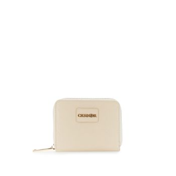 cartera efecto piel con estampado integral taupe