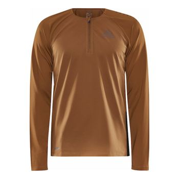 Craft Pro Trail Wind Top De Running Hombres-Marrón