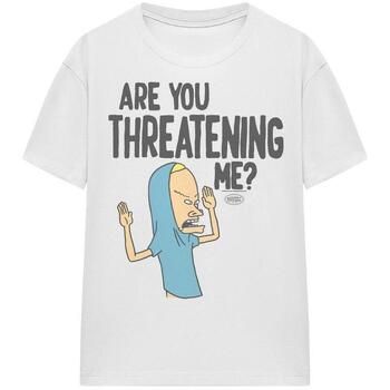 Beavis & Butthead Tops y Camisetas Are You Threatening Me? para mujer
