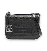 ax armani exchange para mujer xw001577af17290uc001 bolso de hombro con logo estampado negro osfa casual poliester