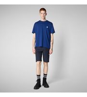 save the duck para hombre dt1709m-besy20 camiseta caius azul xl casual algodon manga corta