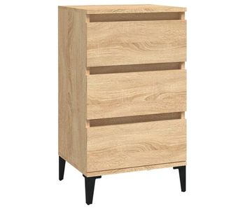 Vidaxl mesita de noche madera contrachapada roble sonoma 40x35x70 cm
