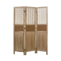 biombo de madera de 3 paneles con estampado 170x120cm par06074