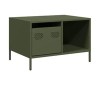 mesa de centro acero laminado frio verde oliva 685x50x435cm