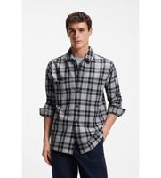 boss para hombre 50567005 camisa locky gris s casual algodon manga larga