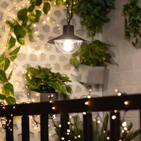 ledkia lampara colgante exterior metal neiva negro
