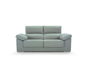 Sofá 3 plazas noemi color azul claro - conforama