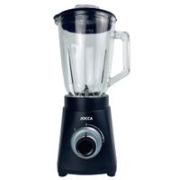batidora de vaso jocca con 1000w de potencia jarra de cristal de 15l 4 cuchillas de acero inoxidable desmontables 2 velocidades y funcion turbo