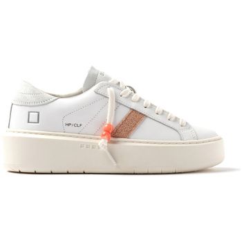 D.A.T.E. Zapatillas D-A-T-E-HP-CA-CC HILL LOW PLATFORM CALF WHITE para mujer