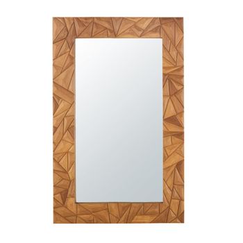 Espejo de pie rectangular de madera de teca 110x180 cm