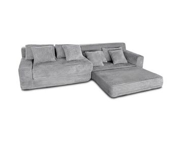 Sofa cama modular sebas, 284cm, gris