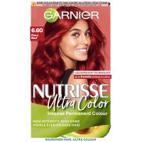 tinte permanente garnier nutrisse varios tonos - 660 ultra fiery red