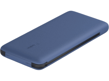 Powerbank - Belkin 18 W, 10.000 mAh, Cables integrados, Azul