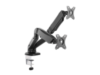 soporte pantalla para mesa 13-27 2 brazo inclinables para 2 monitor vesa hasta 65kg