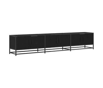 Gabinete de tv roble negro 210 x 35 x 41 cm