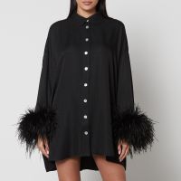 sleeper pastelle oversized jacquard shirt dress - xxs-xs