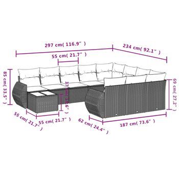 Kit De Ocio Para Patio (incluye Cojines, Juego De 11 Piezas)