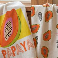 papaya fruit pano de cocina 2 ud 70x50 cm
