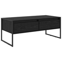 mesa de centro 100x46x40 cm madera - negro