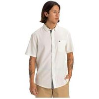 quiksilver camisa manga corta chemise manches courtes time box blanche para hombre
