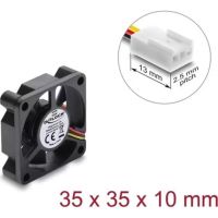 refrigeracion aire delock 5 v 35x35x10 mm ventilador negro compacto
