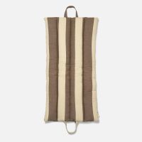 ferm living strand folding mat - carob brownparchment