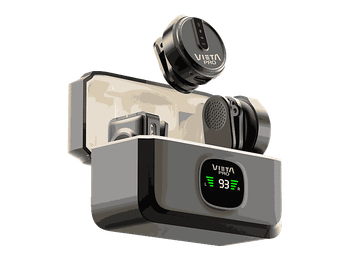 Micrófono - Vieta Influencer Plus, 20 20000 Hz, 7h Autonomía, USB-C, Negro