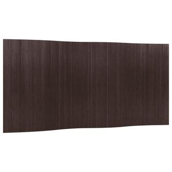Biombo Divisor De Bambú Marrón Oscuro Ancho 400 Cm Alto 165 Cm Vidaxl