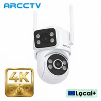 camara de vigilancia wifi arcctv 8mp 4k doble lente hd audio bidireccional seguimiento automatico camara de seguridad para exteriores vision nocturna en color