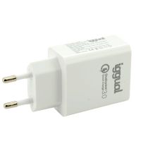 iggual cargador doble usb quickcharge 30  tipo-c pd 20w