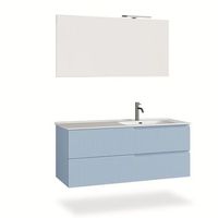 composicion bano lavabo derecha 4 piezas venere azul tiffany en mdf