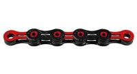 kmc chain x10 sl dlc 116 enlaces 10s    negro   rojo
