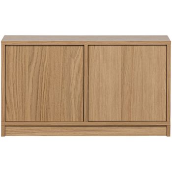 Mueble de tv 2 puertas de madera l77cm - madera clara