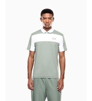 EA7 para hombre. 7M001528_AF22175 Polo Tennis Pro laurel wreath (XL), Azul, Casual, Poliéster, Manga corta