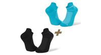 par de calcetines bv sport light 3d ultra short x2 negro azul