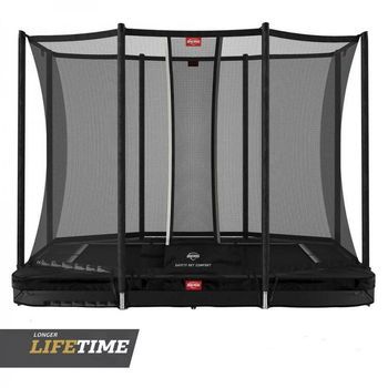 Cama Elástica Berg Inground Ultim Favorit 280 + Red Comfort Negro