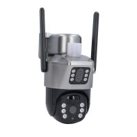 klack camara de seguridad solar wifi para el hogar con doble lente impermeable ip66