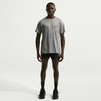 nike stride  camiseta de running hombres - gris plateado